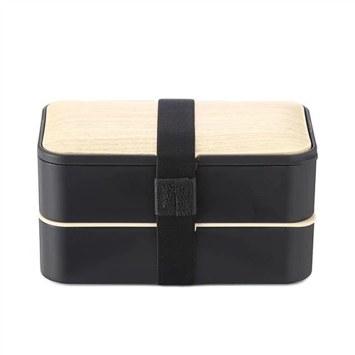 Bento Box a doppio strato con stampa in legno